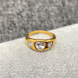 18k Triple Heart Ring