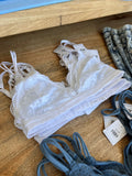 Fantasy Lace Triangle Bralette (White)