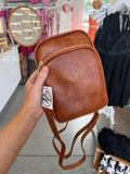 Retro Crossbody Bag (Brown)