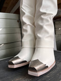 Stevie Cowgirl Boots (White)