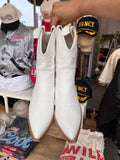 Claire Cowgirl Boots (White)