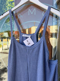 Wave Rib Romper (Blue)