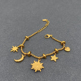 Celestial Charm 18K Golden Bracelet