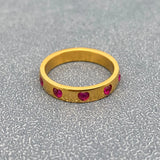 Two Tone Heart 18k Ring